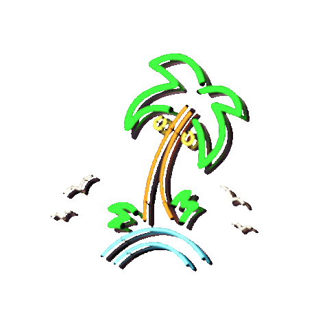 Eat Palm Tree Sticker by Sentosa