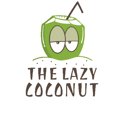 Tha Lazy Coconut Sticker