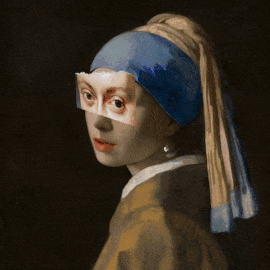 Girl With A Pearl Earring Art GIF by GIF IT UP
