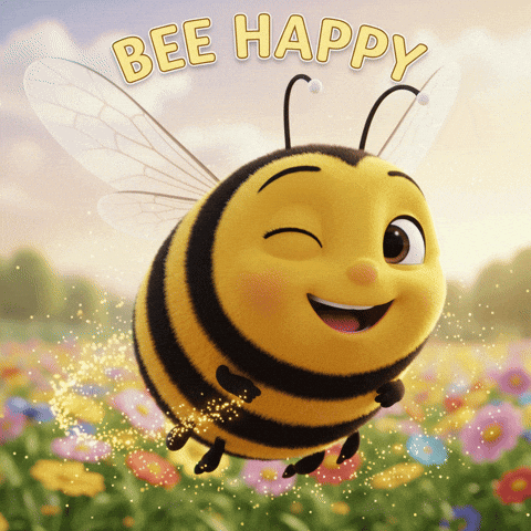 Happy Bee GIF