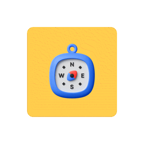 3D Explore Sticker by 여기어때