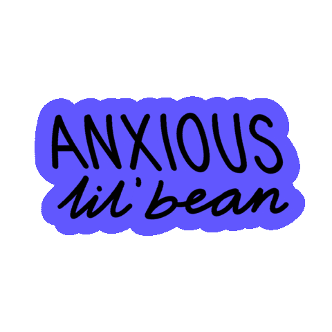Anxiety Bean Sticker