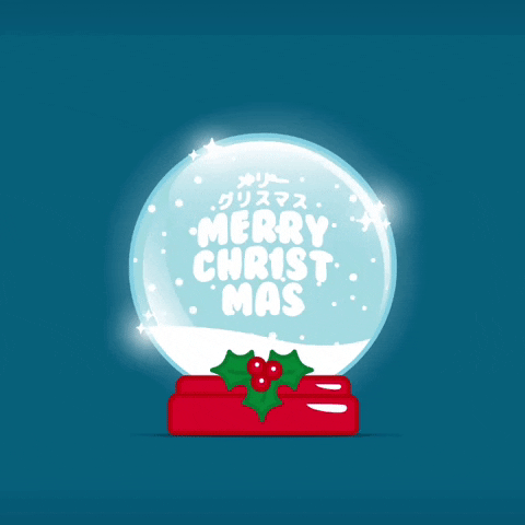 Merry Christmas Snow GIF by hamsta.world