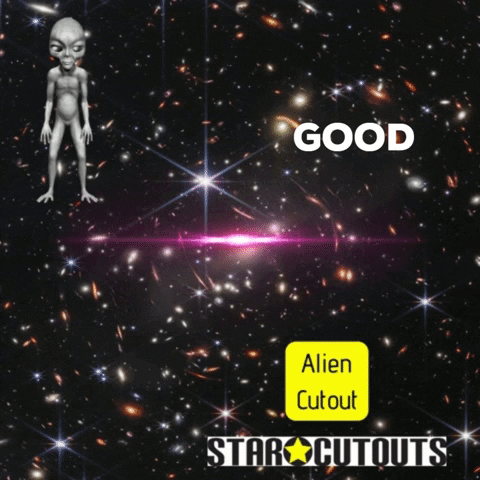 Alien Abduction Good Evening GIF by STARCUTOUTSUK