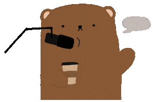 Coffee Bear Sticker