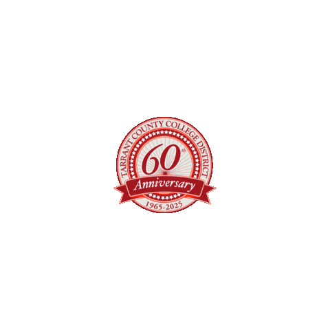 Anniversary 60Th Sticker by Tarrant County College