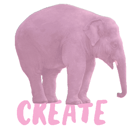 Pink Create Sticker