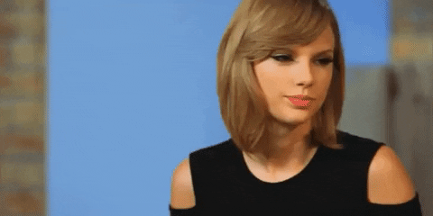 Taylor Swift Reaction GIF by MOODMAN