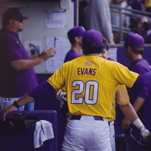 College Sports Hug GIF by LSU Tigers