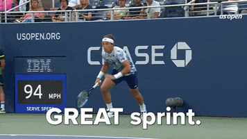 Us Open Tennis Running GIF by US Open