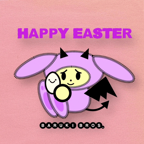 Easter Bunny Love GIF by Baruki Bros.