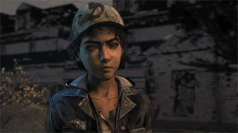 gif Clementine em The Walking Dead