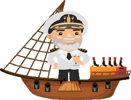 Captain Vino Sticker
