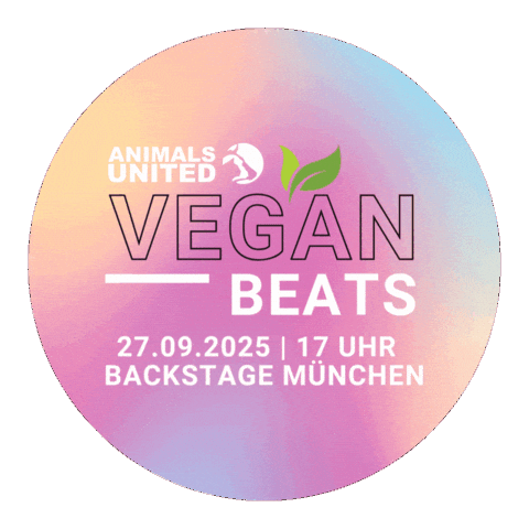 Vegan Festival Sticker by ANIMALS UNITED e.V.