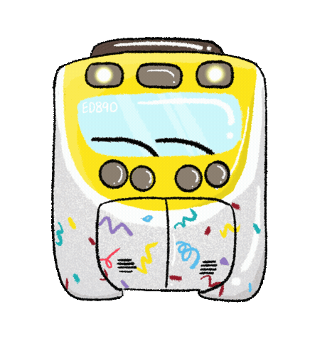 Tra 火車 Sticker