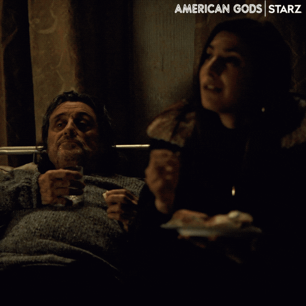 Relaxed Ian Mcshane GIF by American Gods