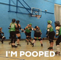 Im Pooped GIF by Nottingham Roller Derby
