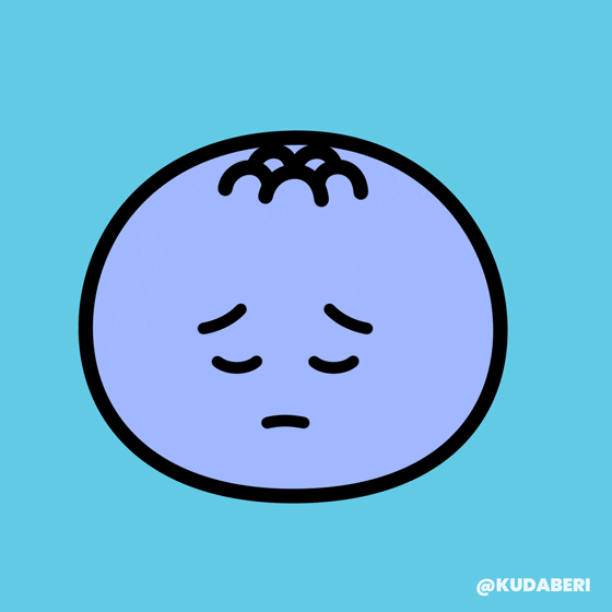 Sad Emoji GIF by Kudaberi