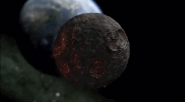 earth meteor GIF