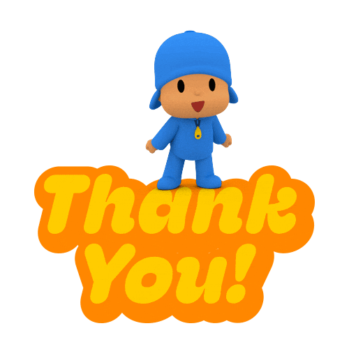 Merci Thank You Sticker by Pocoyo