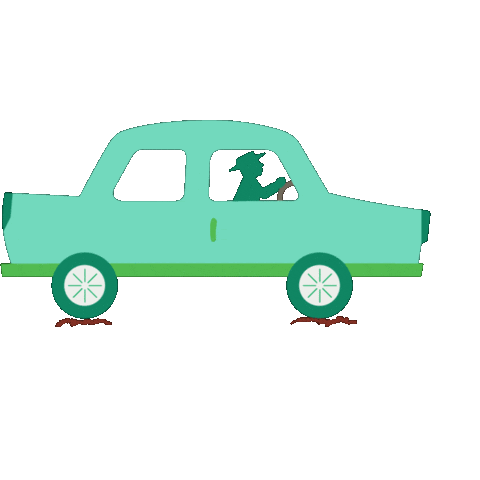 Berlin Driving Sticker by Ampelmann