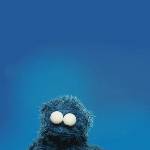 Hungry Cookie Monster GIF by Sesame Street