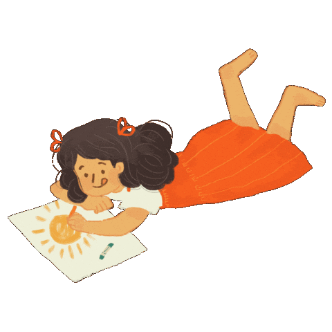 A Walk In The Park Coloring Sticker by BukuAku