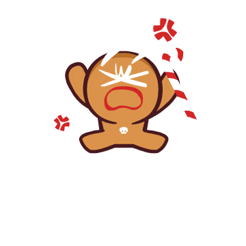 Angry Gingerbread Sticker by cookierun
