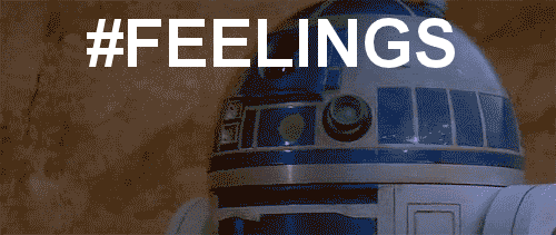 R2-D2 tips over; overwhelmed