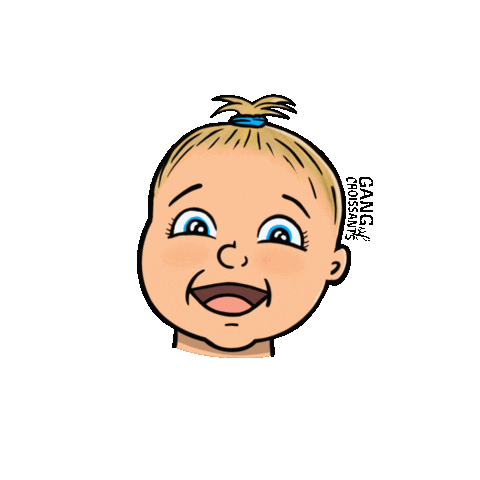 Happy Baby Smile Sticker by CBLOBLO