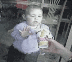 dumb baby GIF