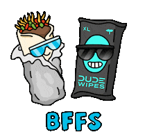 Best Friends Bff Sticker by DUDE Wipes
