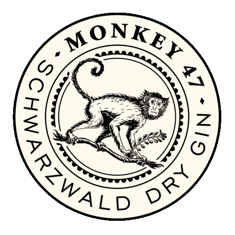 Monkey 47 Hand Sticker by Monkey 47 Schwarzwald Dry Gin