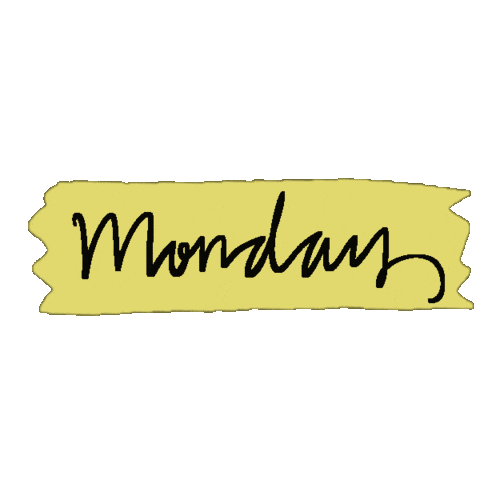 Monday 한글 Sticker