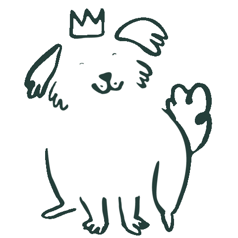 Cute Dog Sticker by Sarah Ambichl