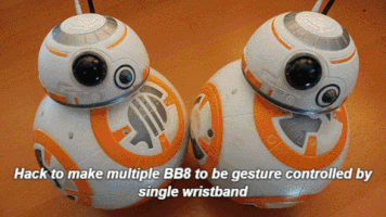 forcz bb8 star war gesture control jedi force GIF
