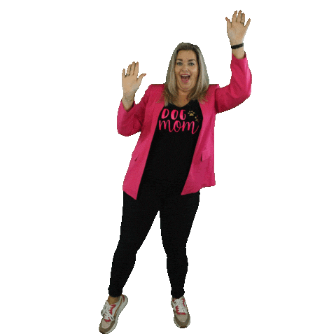 Dog Mom Happy Dance Sticker by LanaBandana Dogwear