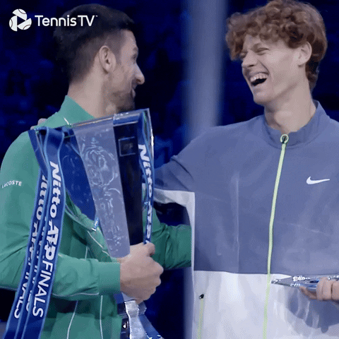 Novak Djokovic Laughing GIF by Tennis TV