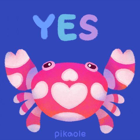 Marine Life Yes GIF by pikaole