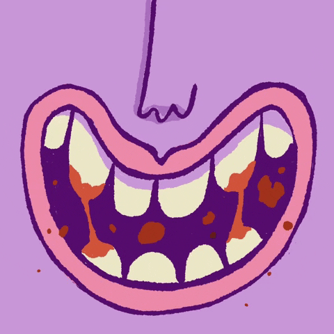 Mouth Eating GIF by Carly Berry