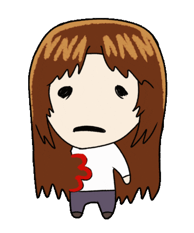 Confused Character Sticker