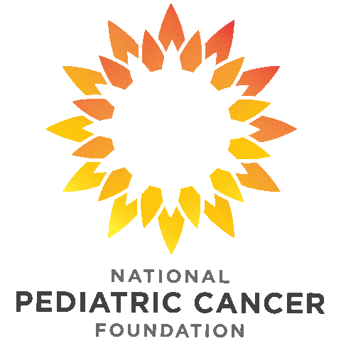 Cancer Research Sun Sticker by National Pediatric Cancer Foundation