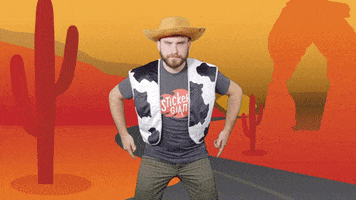 Make My Day Cowboy GIF by StickerGiant