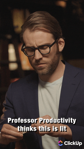 Work Professor GIF by ClickUp - Find & Share on GIPHY
