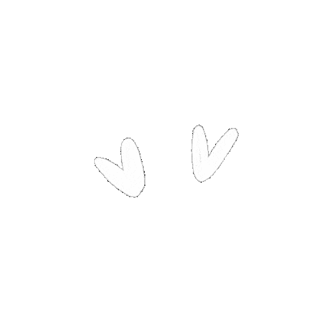 Heart White Sticker