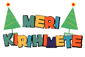 Merry Christmas Celebration Sticker by Fox & Co Design