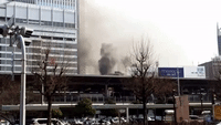 Smoke Plumes Hover Over Nagoya Department Store