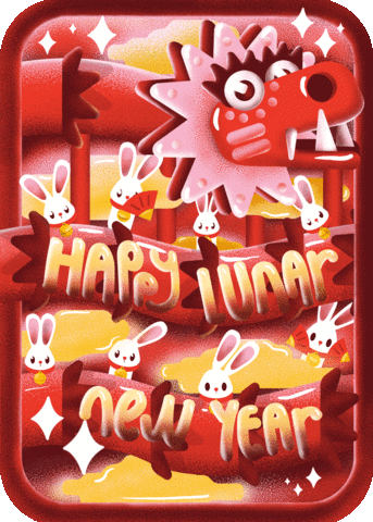 New Year Rabbit GIF