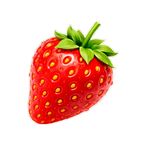 Team Red Strawberry Sticker by Candy Funhouse