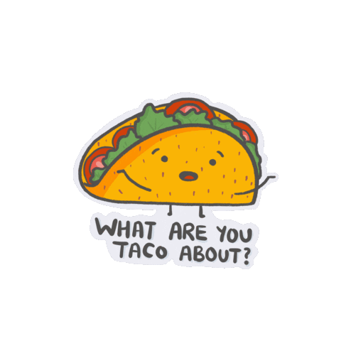 Taco Talking Sticker by Lavi - A Day To Make